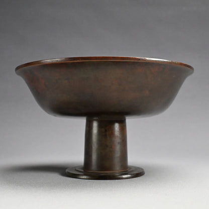 Footed Art-Deco Bronze Vase ー初代 中島 保美 “青銅花器”