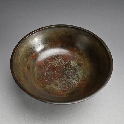 Footed Art-Deco Bronze Vase ー初代 中島 保美 “青銅花器”