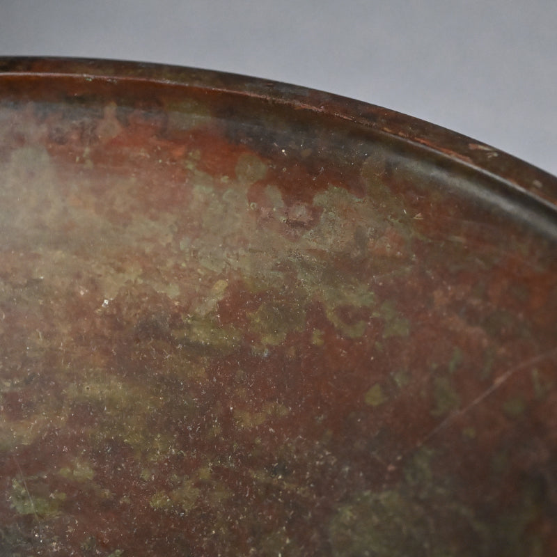 Footed Art-Deco Bronze Vase ー初代 中島 保美 “青銅花器”