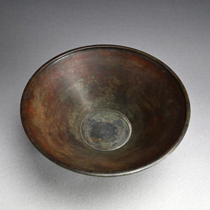 Footed Art-Deco Bronze Vase ー初代 中島 保美 “青銅花器”