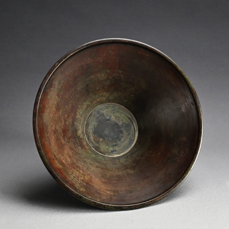 Footed Art-Deco Bronze Vase ー初代 中島 保美 “青銅花器”