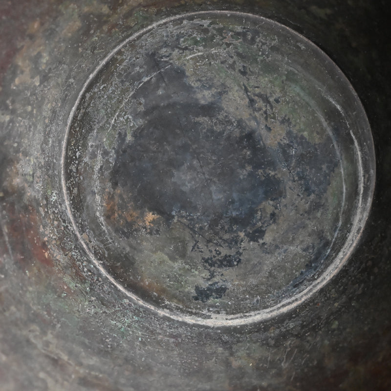 Footed Art-Deco Bronze Vase ー初代 中島 保美 “青銅花器”
