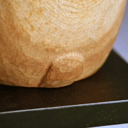 Carved Wooden Rabbit Sculpture ー潮田 皓哉 “木彫 兎”