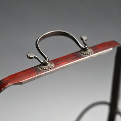 Chinese Style Woven Bamboo Basket ー鈴木 竹朋斎 "唐物写 手付花籠"