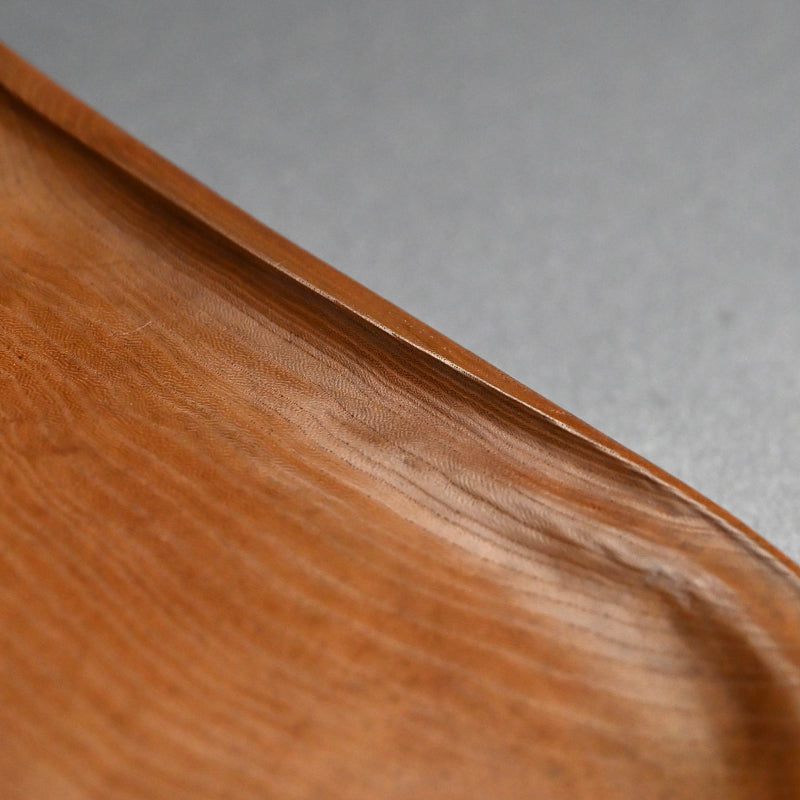 Nyoi Wood Tray by Shochikusai ー市川 小竹斎 "払子如意刻 香盆"