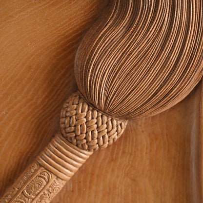 Nyoi Wood Tray by Shochikusai ー市川 小竹斎 "払子如意刻 香盆"