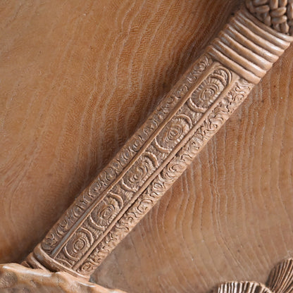 Nyoi Wood Tray by Shochikusai ー市川 小竹斎 "払子如意刻 香盆"