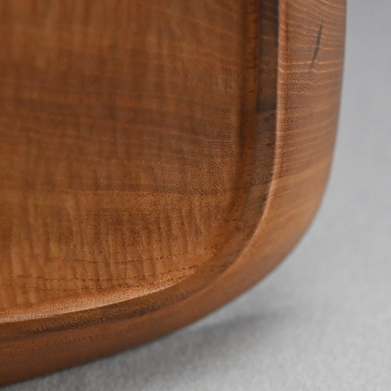 Nyoi Wood Tray by Shochikusai ー市川 小竹斎 "払子如意刻 香盆"