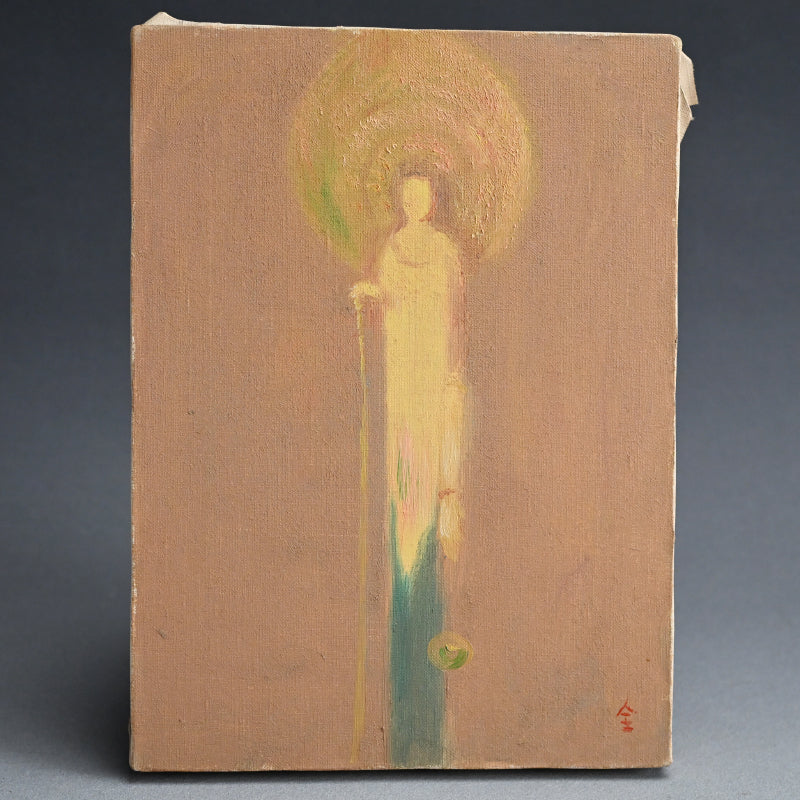 Korean Artist Oil Painting, Kannon/Guanyin, Goddess of Mercy ー全 和凰