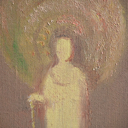 Korean Artist Oil Painting, Kannon/Guanyin, Goddess of Mercy ー全 和凰