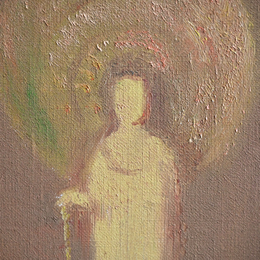 Korean Artist Oil Painting, Kannon/Guanyin, Goddess of Mercy ー全 和凰