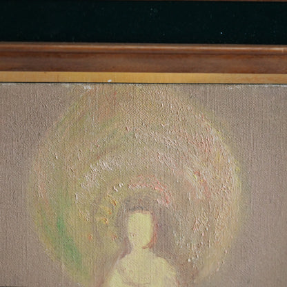 Korean Artist Oil Painting, Kannon/Guanyin, Goddess of Mercy ー全 和凰