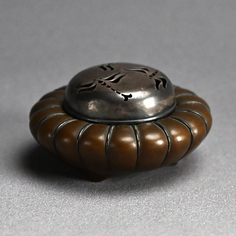 Breathtaking Bronze & Silver Koro Incense Burner