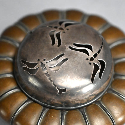 Breathtaking Bronze & Silver Koro Incense Burner