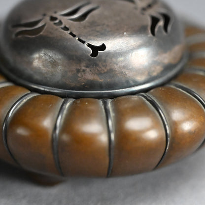 Breathtaking Bronze & Silver Koro Incense Burner