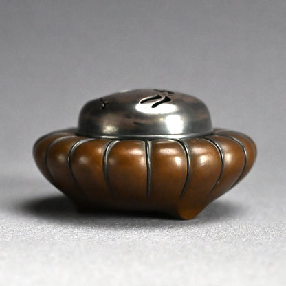 Breathtaking Bronze & Silver Koro Incense Burner