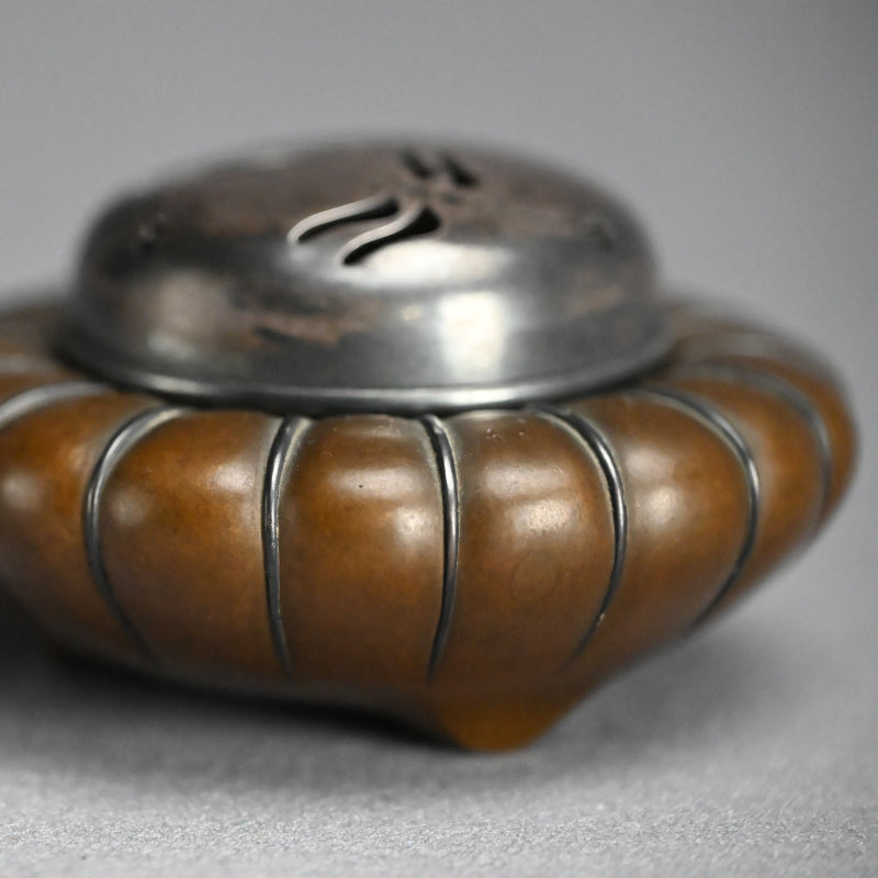 Breathtaking Bronze & Silver Koro Incense Burner