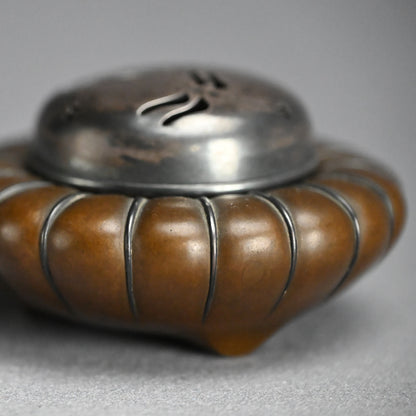 Breathtaking Bronze & Silver Koro Incense Burner