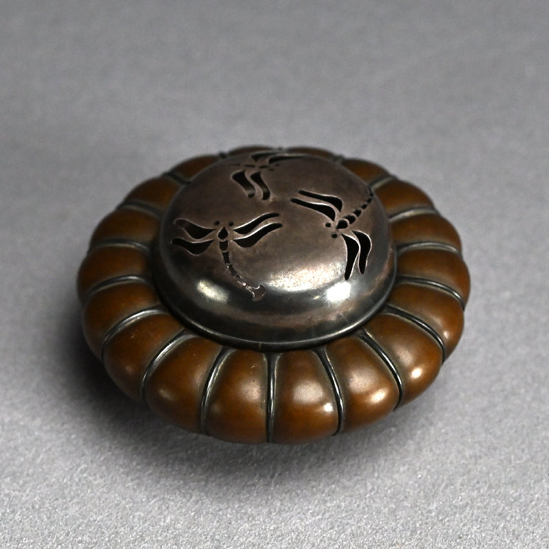 Breathtaking Bronze & Silver Koro Incense Burner