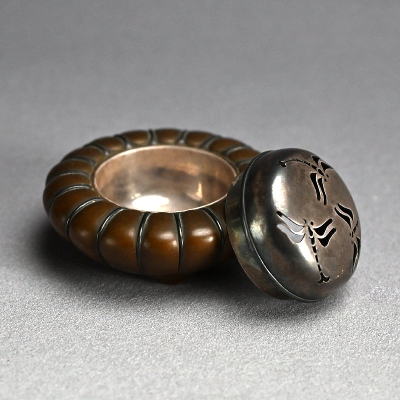 Breathtaking Bronze & Silver Koro Incense Burner