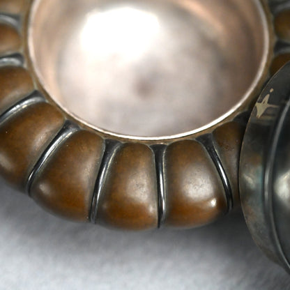 Breathtaking Bronze & Silver Koro Incense Burner