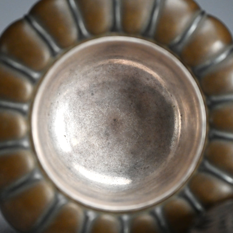 Breathtaking Bronze & Silver Koro Incense Burner