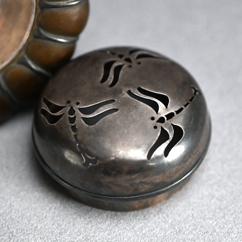 Breathtaking Bronze & Silver Koro Incense Burner