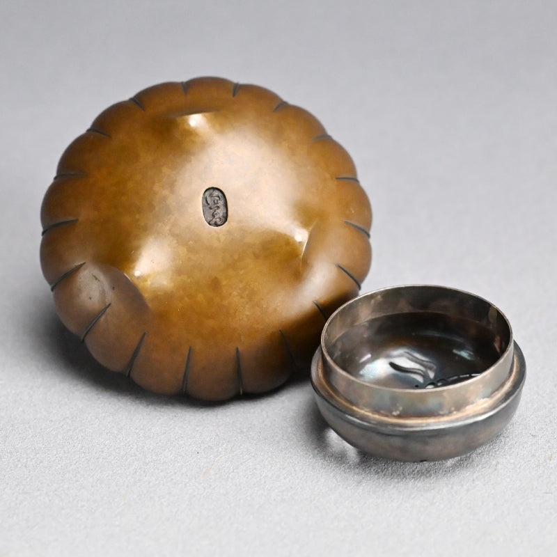 Breathtaking Bronze & Silver Koro Incense Burner