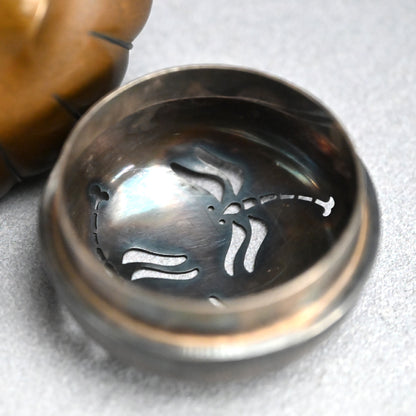 Breathtaking Bronze & Silver Koro Incense Burner