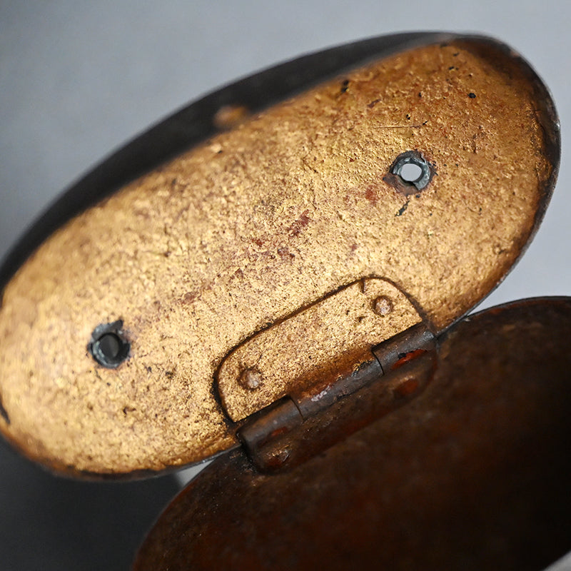Myochin Style Uchidashi Hand Forged Iron Sagemono Case