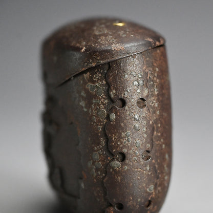 Myochin Style Uchidashi Hand Forged Iron Sagemono Case