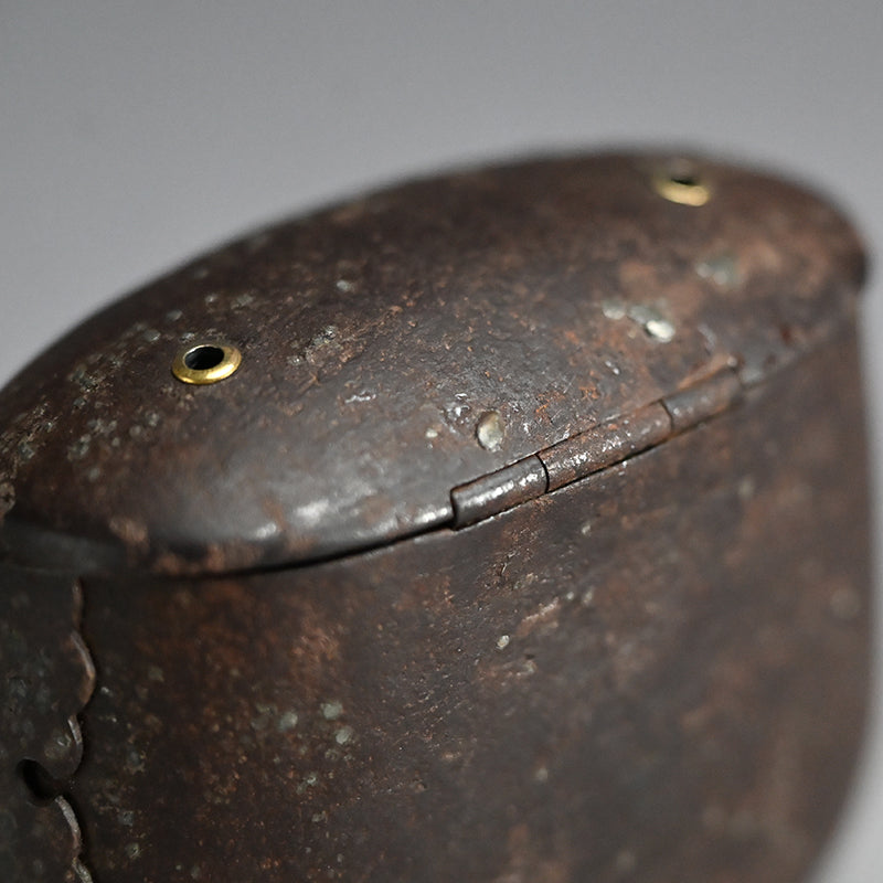 Myochin Style Uchidashi Hand Forged Iron Sagemono Case