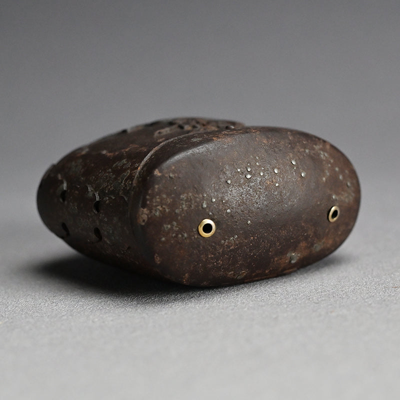Myochin Style Uchidashi Hand Forged Iron Sagemono Case