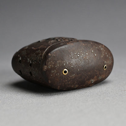 Myochin Style Uchidashi Hand Forged Iron Sagemono Case