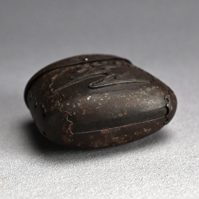 Myochin Style Uchidashi Hand Forged Iron Sagemono Case