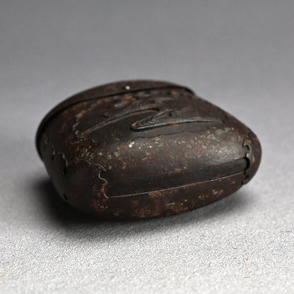 Myochin Style Uchidashi Hand Forged Iron Sagemono Case