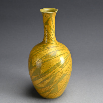 Yurikinsai Yellow Gold Vase ー小野 珀子 “釉裏金彩 花立”
