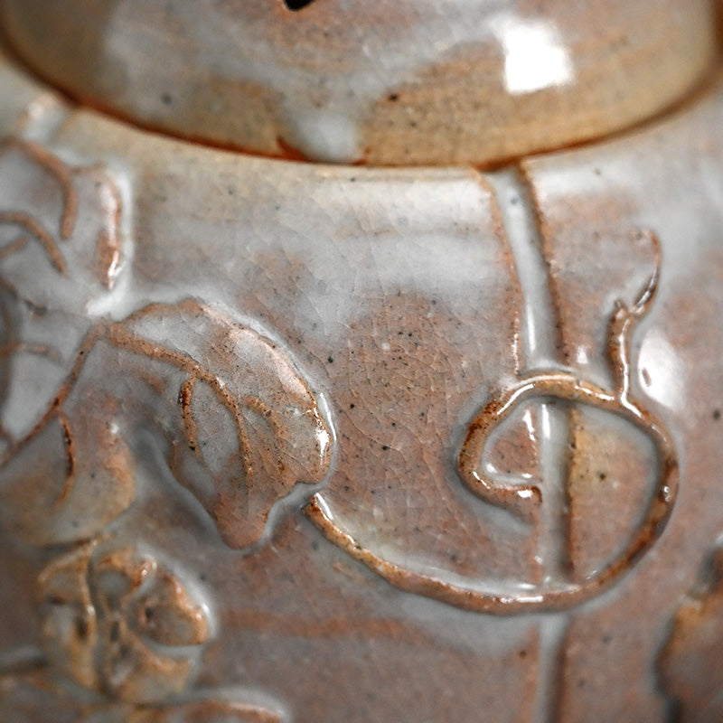 Rare Kyuwa Koro Incense Burner ー十代 三輪 休雪 (休和) “萩焼 立瓜 香爐”