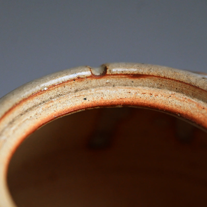 Rare Kyuwa Koro Incense Burner ー十代 三輪 休雪 (休和) “萩焼 立瓜 香爐”