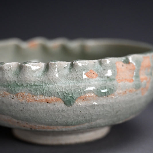 Unusual Earthy Kashiki Bowl ー宮川 (真葛) 香山 "菓子器"