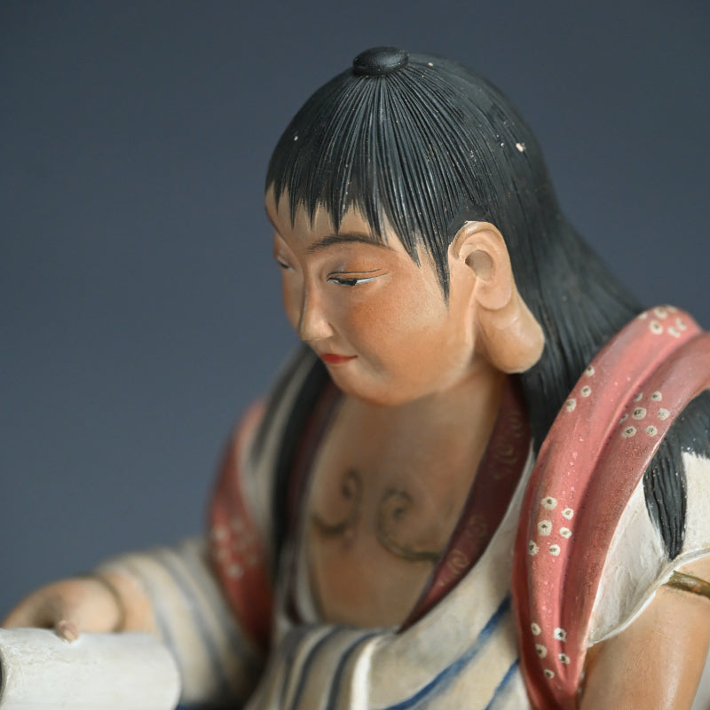 Iro Bizen Monju Bosatsu on Shishi Koro Incense Burner