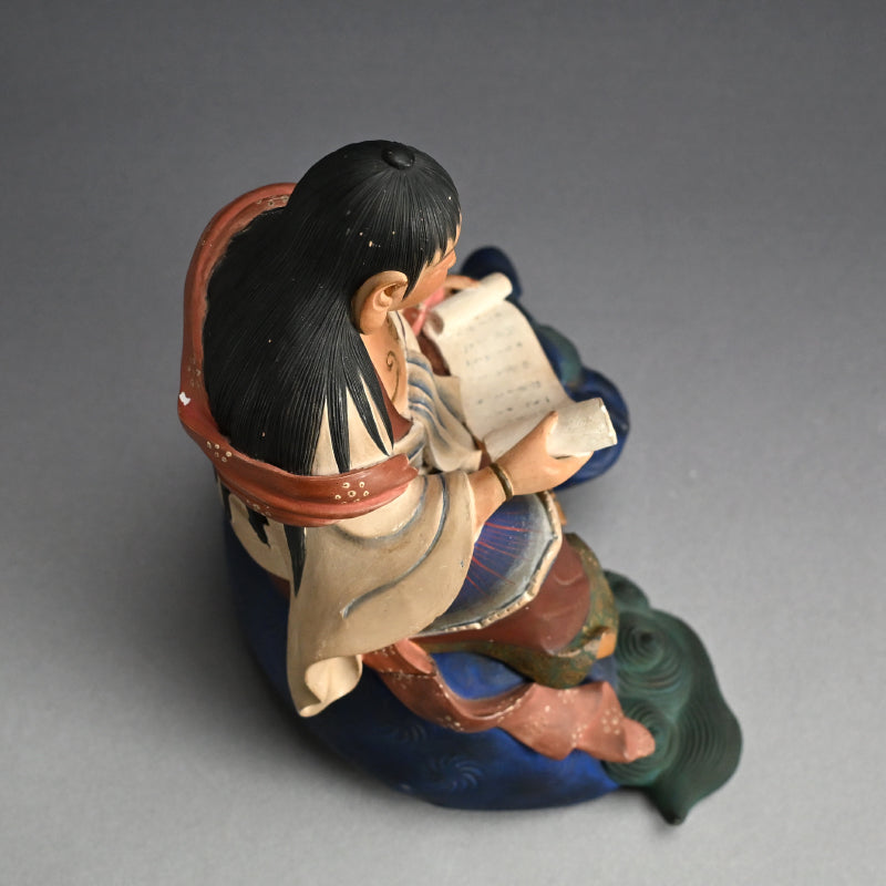 Iro Bizen Monju Bosatsu on Shishi Koro Incense Burner