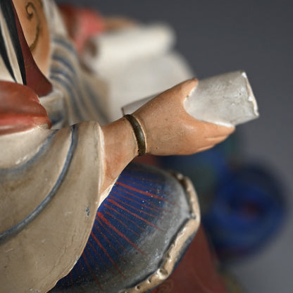 Iro Bizen Monju Bosatsu on Shishi Koro Incense Burner