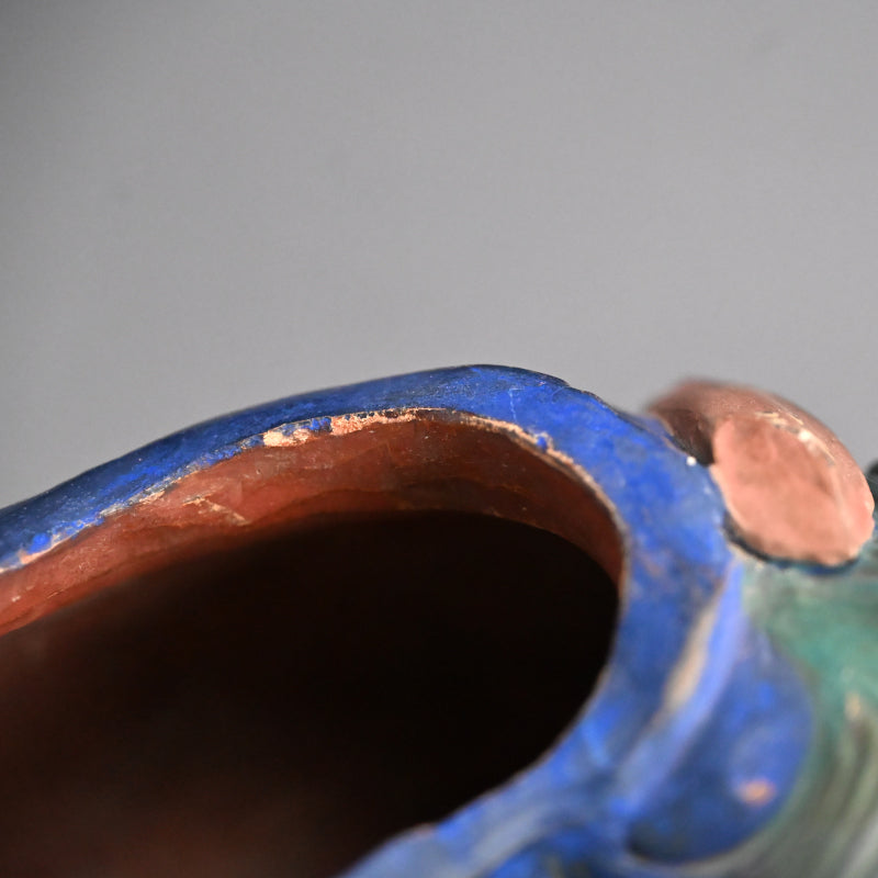 Iro Bizen Monju Bosatsu on Shishi Koro Incense Burner