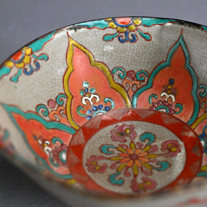 Rare Antique Akogi-yaki Pottery Bowl