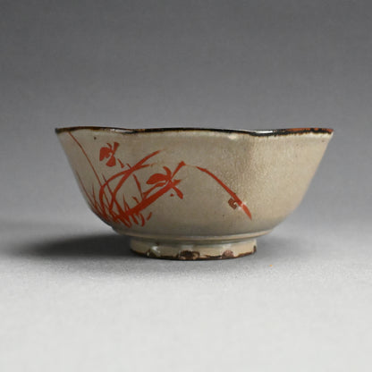 Rare Antique Akogi-yaki Pottery Bowl