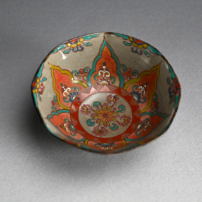 Rare Antique Akogi-yaki Pottery Bowl