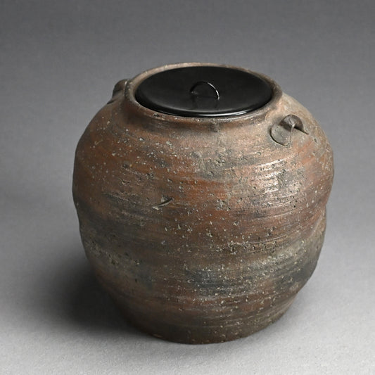 Antique Japanese Bizen Mizusashi Water Container