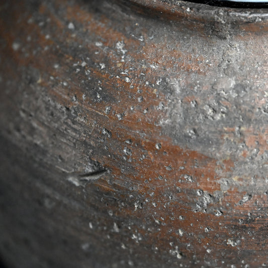 Antique Japanese Bizen Mizusashi Water Container