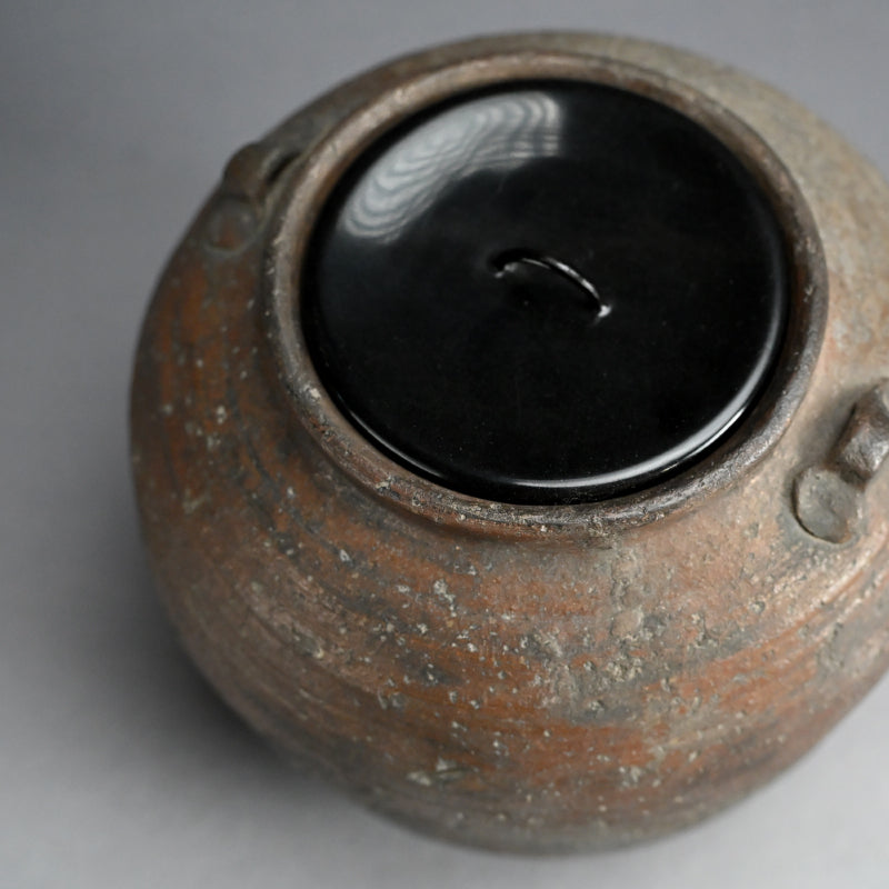 Antique Japanese Bizen Mizusashi Water Container